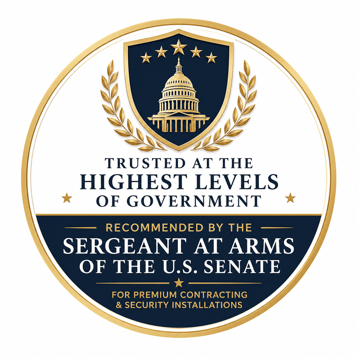 Trusted by the U.S. Senate badge