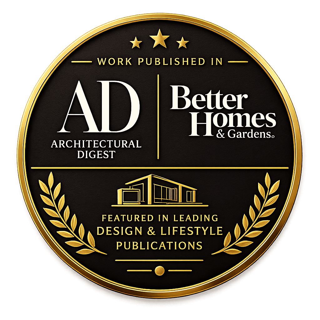 Work Published in Architectural Digest and Better Homes and Gardens